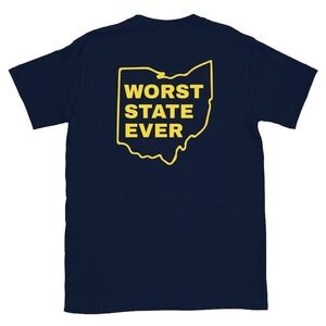 Worst State Ever Michigan Football Fan Unisex T-Shirt